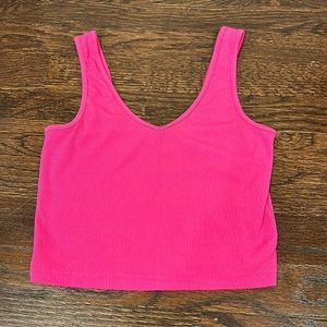shein pink butter soft tank size small